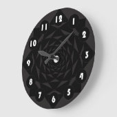chiffres blancs Horloge murale acrylique (Angle)