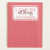 Chiffres blancs rose Fille Je Peux Faire Tout 2023 (Devant)