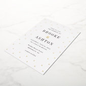 Chiffres chics FOIL Faire-part de mariage moderne (Rotation)