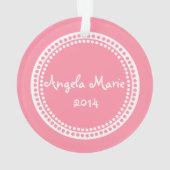 Chiffres Classiques Bébé Photo Rose (dos)