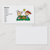 Chiffres de bâton dans des cartes de visite de bac (Devant / Derrière)