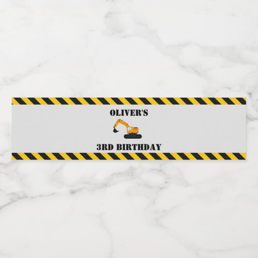 Chiffres de construction Anniversaire Étiquette de (Étiquettes simples)