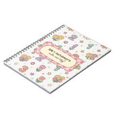 Chiffres de mathématiques mignons motif de cahier (Côté gauche)