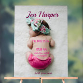 Chiffres de naissance bébé ajouter nom lieu date d (Neutre)