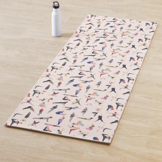 Chiffres de yoga sur un tapis de yoga ! (En situation)
