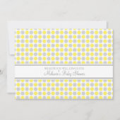 Chiffres gris jaunes Invitations Personnalisées De (Devant)