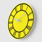 Chiffres romains noirs Horloge ronde du Motif fron (Angle)