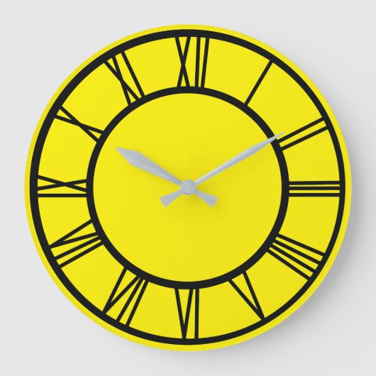 Chiffres romains noirs Horloge ronde du Motif fron (Recto)