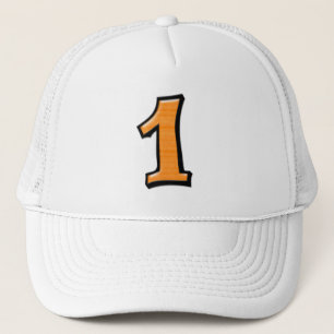 Chiffres stupides 1 Casquette orange