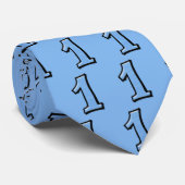 Chiffres stupides 1 Cravate bleue (Roulé)