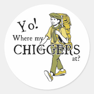 Chiggers Ronde Sticker
