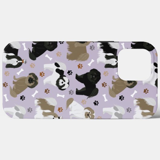 Chih Tzu Chiens Paws et Bones Coque-Mate coque iph (Verso (horizontal))