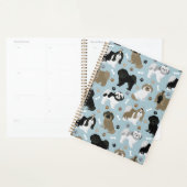 Chih Tzu Chiens Paws et Bones Planner (Devant avec enveloppe)
