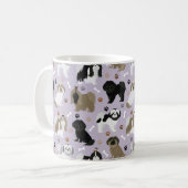 Chih Tzu Chiens Paws et os Café Mug (Devant gauche)