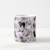 Chih Tzu Chiens Paws et os Café Mug (Centre)