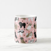 Chih Tzu Chiens Paws et os Café Mug (Centre)