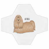 Chih tzu long cheveux dessin de chien (Plat)