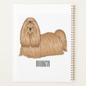 Chih tzu long cheveux dessin de chien (Dos)