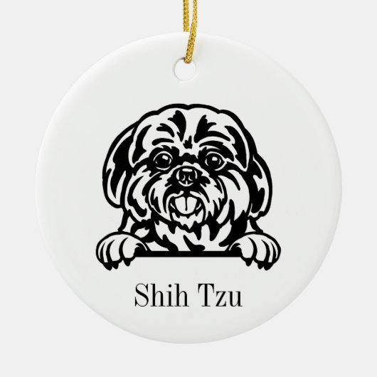 Chih Tzu ornement chien (Devant)