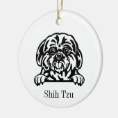 Chih Tzu ornement chien (Gauche)