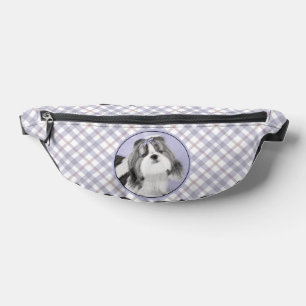 Chih Tzu Peinture Noir & Blanc Original Chien Art