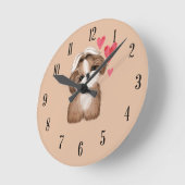 Chih Tzu race Chien Race Mur Rond Horloge (Angle)
