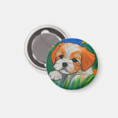 Chihtzu chiot crayon art look aimant (Recto/Verso)