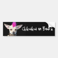 Chihuahua aan boord bumpersticker