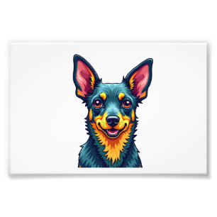 Chihuahua Abstract Schilderij Kleur Cute Hond (2) Foto Afdruk
