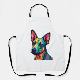 Chihuahua Abstract Schilderij Kleur Cute Hond ( Schort