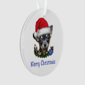 Chihuahua als kerstversiering ornament (voorkant)