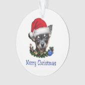 Chihuahua als kerstversiering ornament (voorkant)