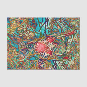 Chihuahua Art Colorful Psychedelic Dog Portret Tissuepapier