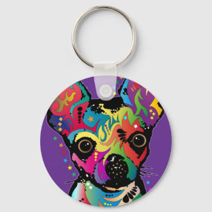 Chihuahua Art Sleutelhanger