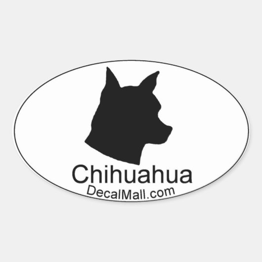 Chihuahua Auto Venster Decal Sticker (Voorkant)