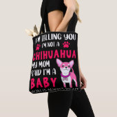 "CHIHUAHUA BABY" MOM TAS. CANVAS TAS (Dichtbij)