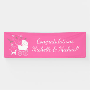 Chihuahua Baby shower Pink Girl Dog Spandoek