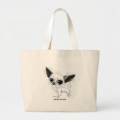 Chihuahua Bag Grote Tote Bag (Voorkant)
