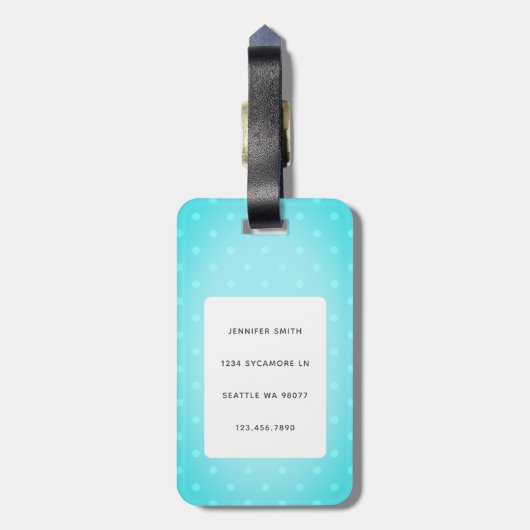 Chihuahua Bagagelabels (Achterkant verticaal)