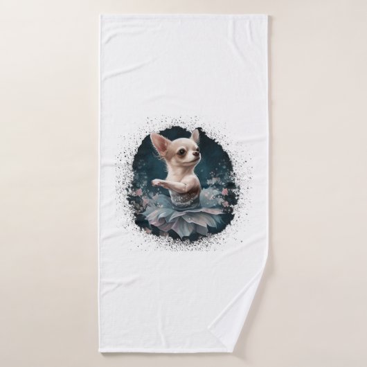 Chihuahua Ballerina Danse de ballet (Serviette de bain)