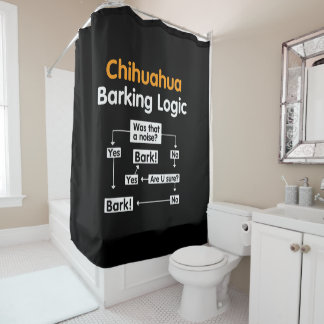 Chihuahua Barking Logica Grappig Douchegordijn