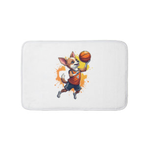 Chihuahua Basketbal Speler Sport Dunk Kopie Badmat