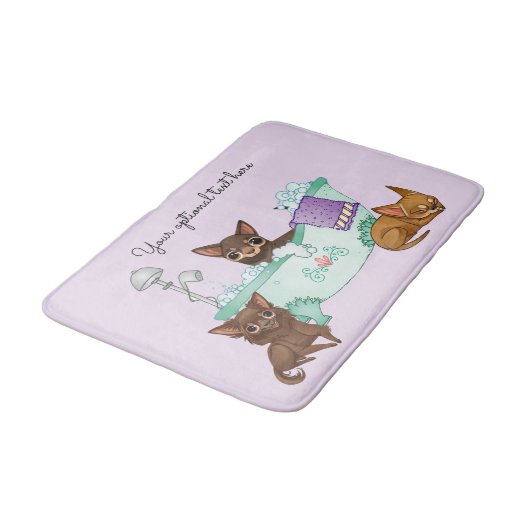 Chihuahua Bath Mat (Gekanteld)