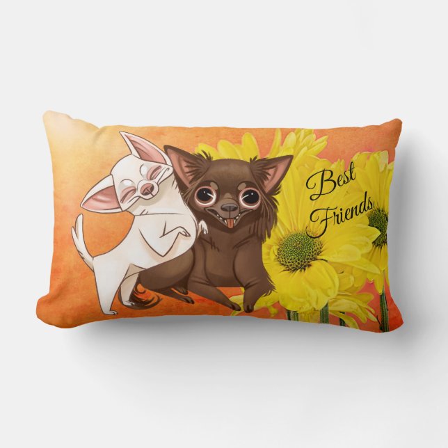 Chihuahua Best Friend Pillow Kussen (Voorkant)