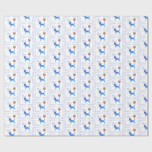 Chihuahua Birthday Cadeaupapier (Vlak)