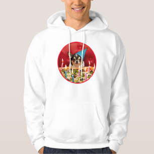 Chihuahua Birthday Pizza Pie Hoodie