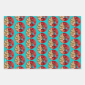 Chihuahua Birthday Pizza Pie Inpakpapier Vel (Voorkant)