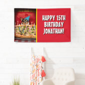 Chihuahua Birthday Pizza Pie Spandoek (Insitu)