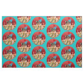 Chihuahua Birthday Pizza Pie Stof (Fat Quarter)