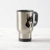Chihuahua Black & Tan Travel Mug Reisbeker (Voorkant rechts)